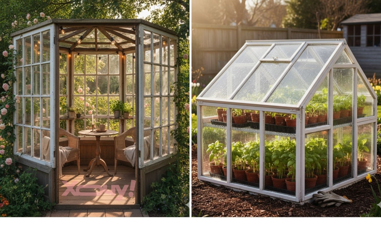 Економія тисяч гривень: 3 способи перетворити старі віконні рами на корисні предмети для дому та саду