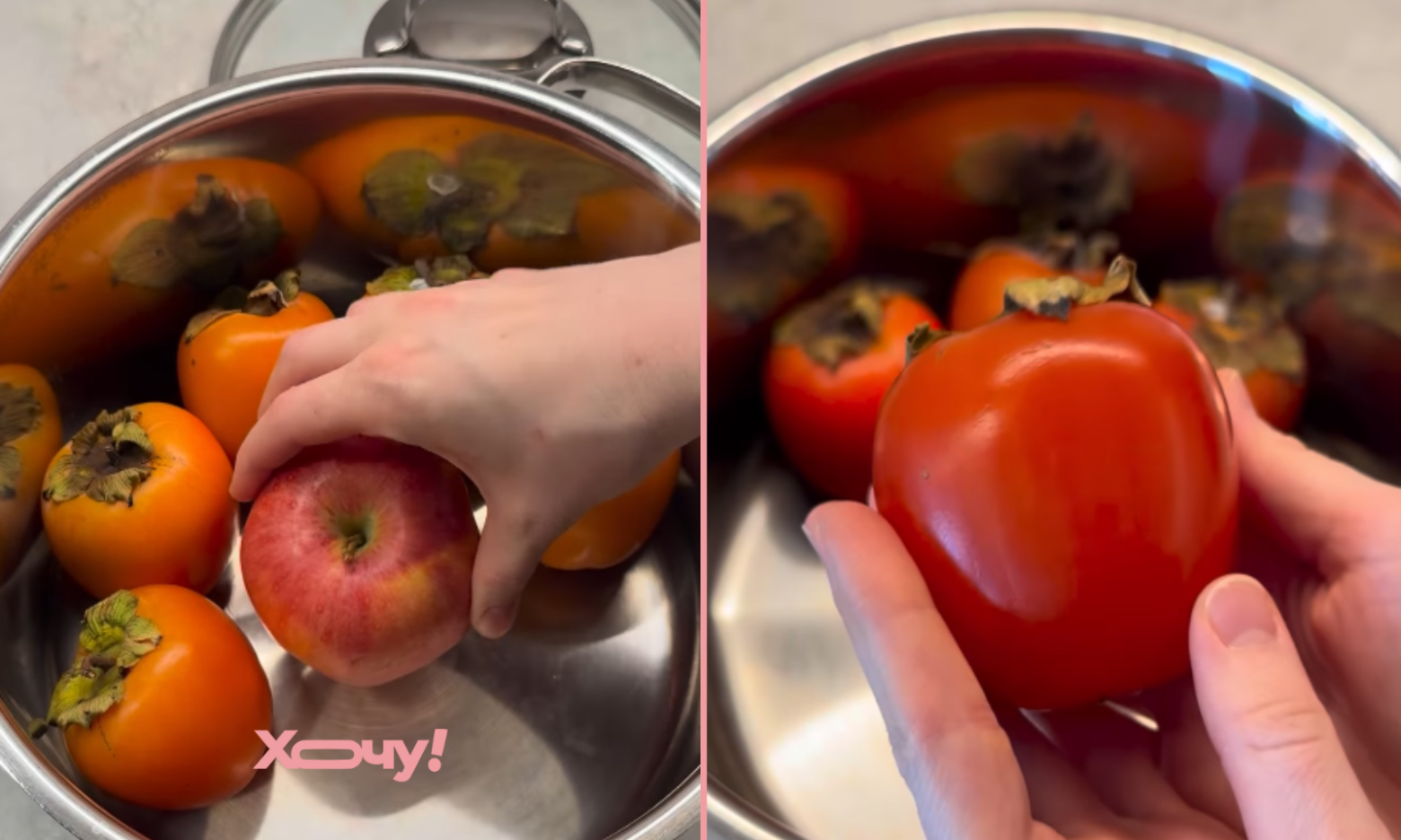 Як зробити з “дубової” хурми ніжний і солодкий фрукт: хитрий трюк (ВІДЕО)