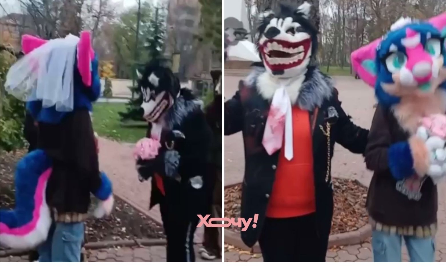 Це виглядало як шлюб: підлітки у костюмах фурі влаштували перформанс у Харкові (ВІДЕО)